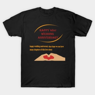 happy 46st wedding anniversary T-Shirt